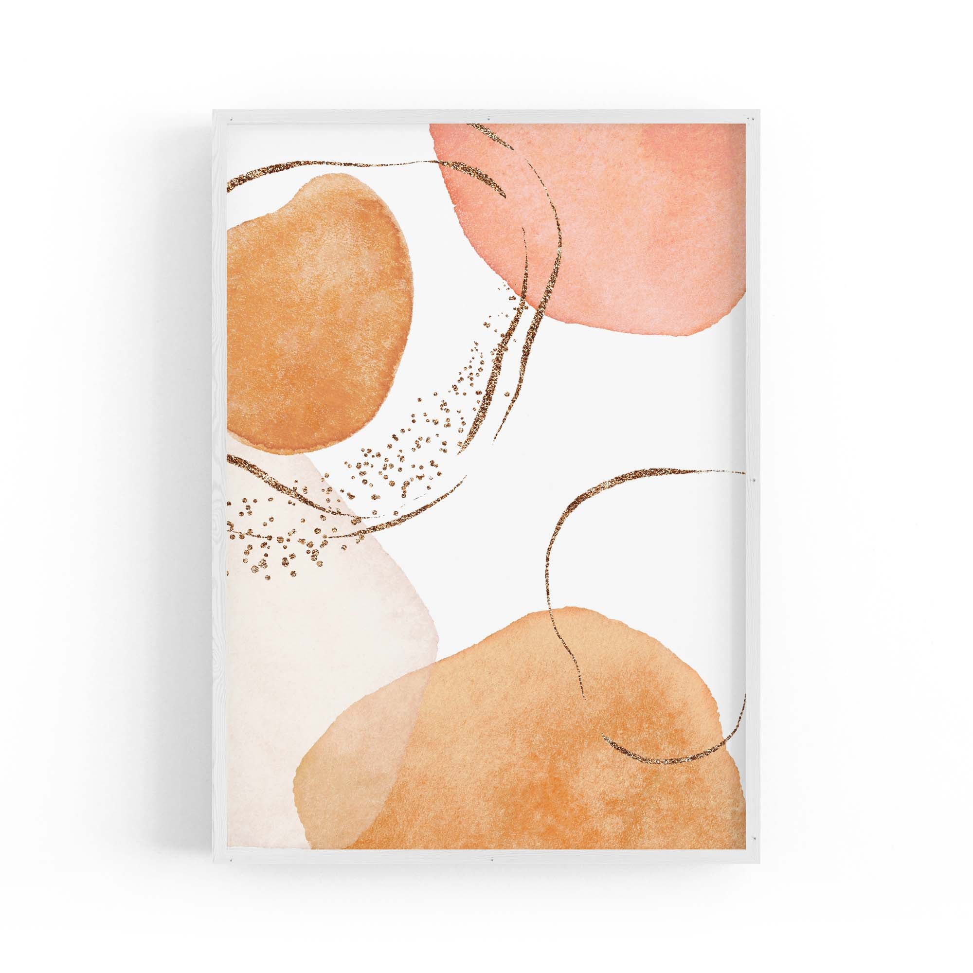Abstract Modern Watercolour Shapes Painting Wall Art #11