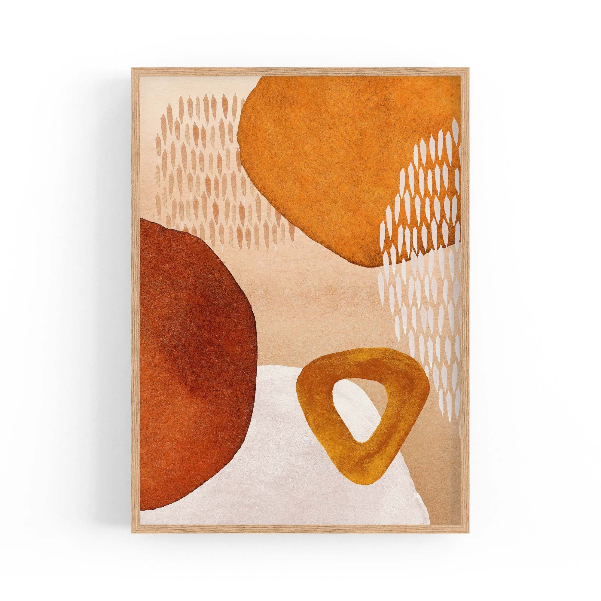 Abstract Modern Watercolour Shapes Painting Wall Art #5