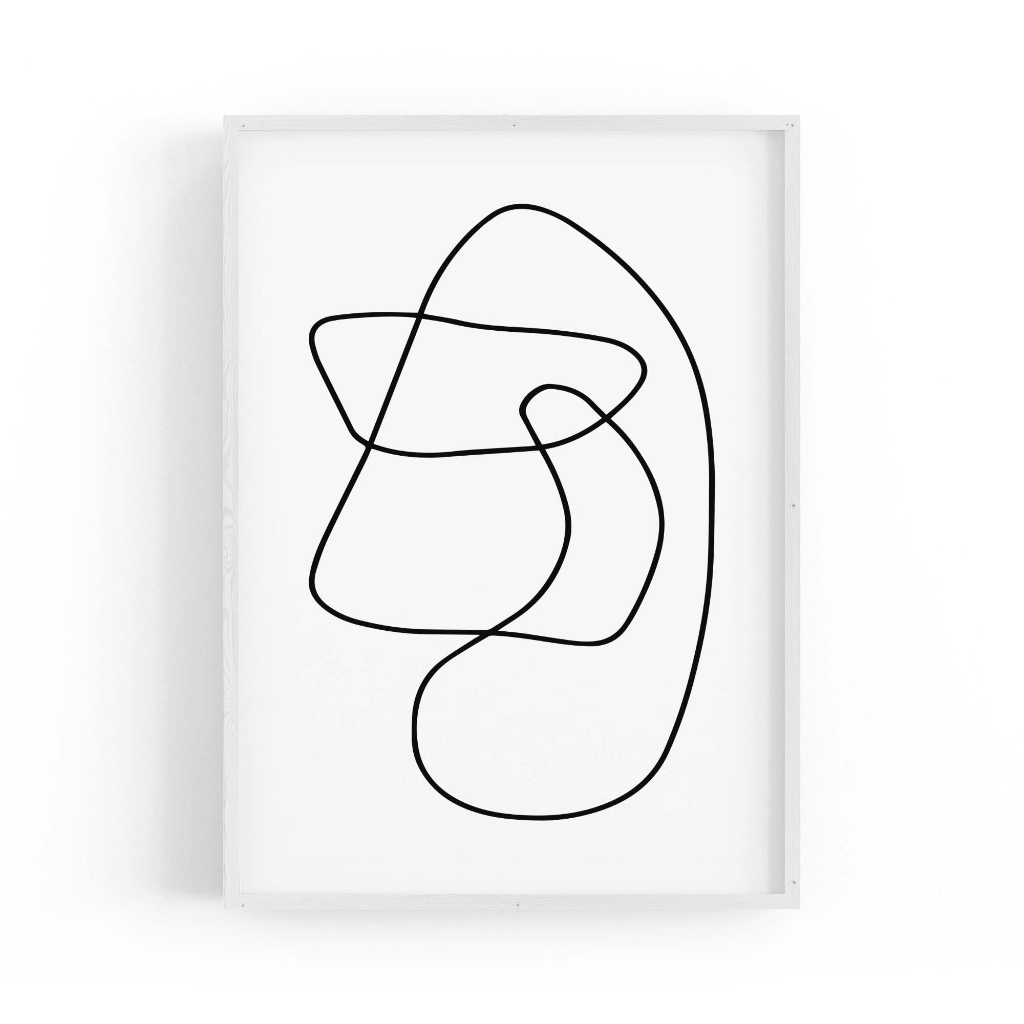 Minimal Abstract Modern Line Artwork Wall Art #3