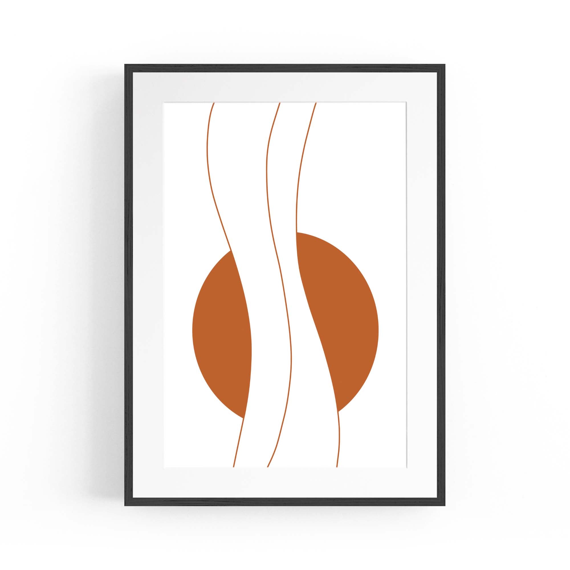 Minimal Waves Line Abstract Wall Art #6