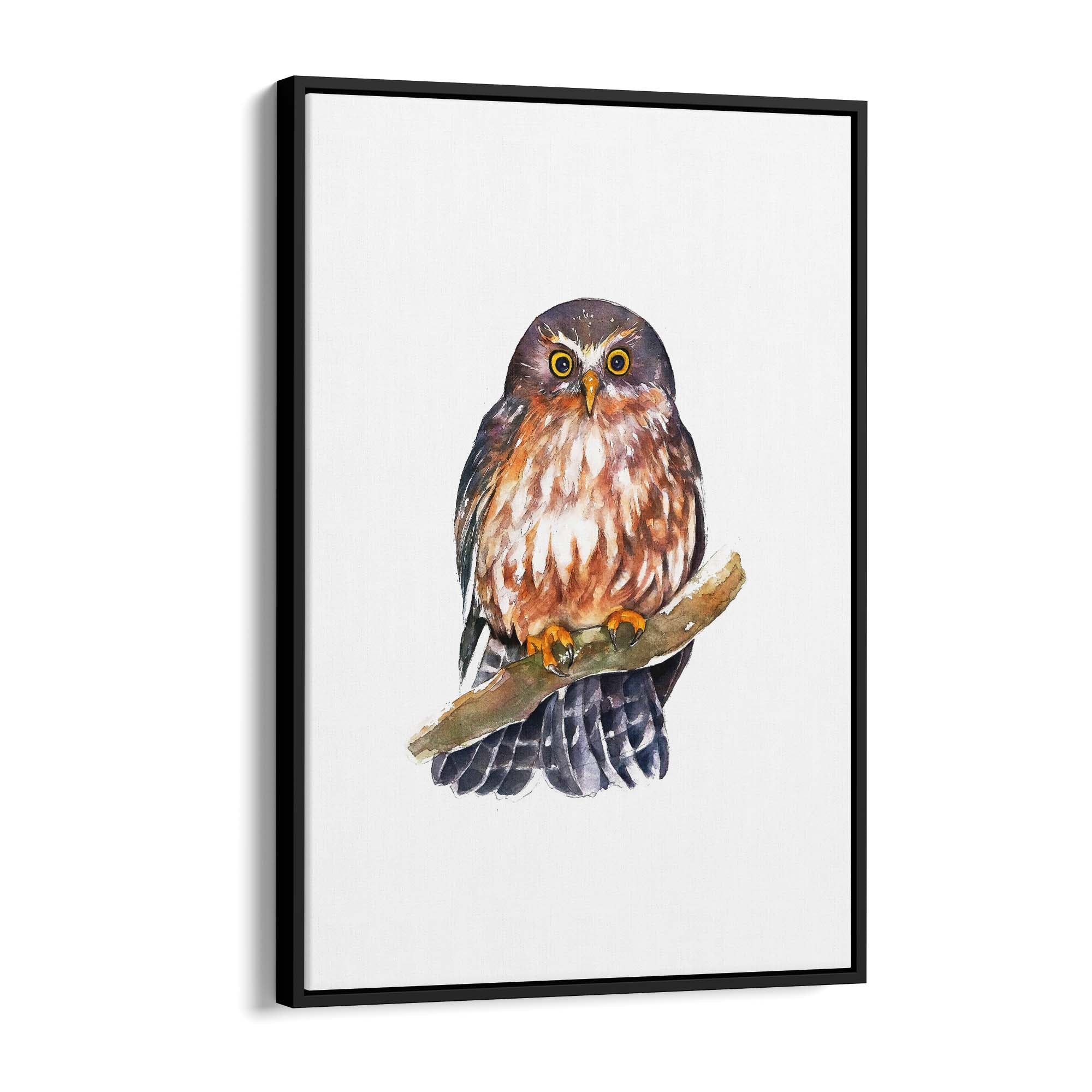 Watercolour Owl Painting Animal Nursery Wall Art