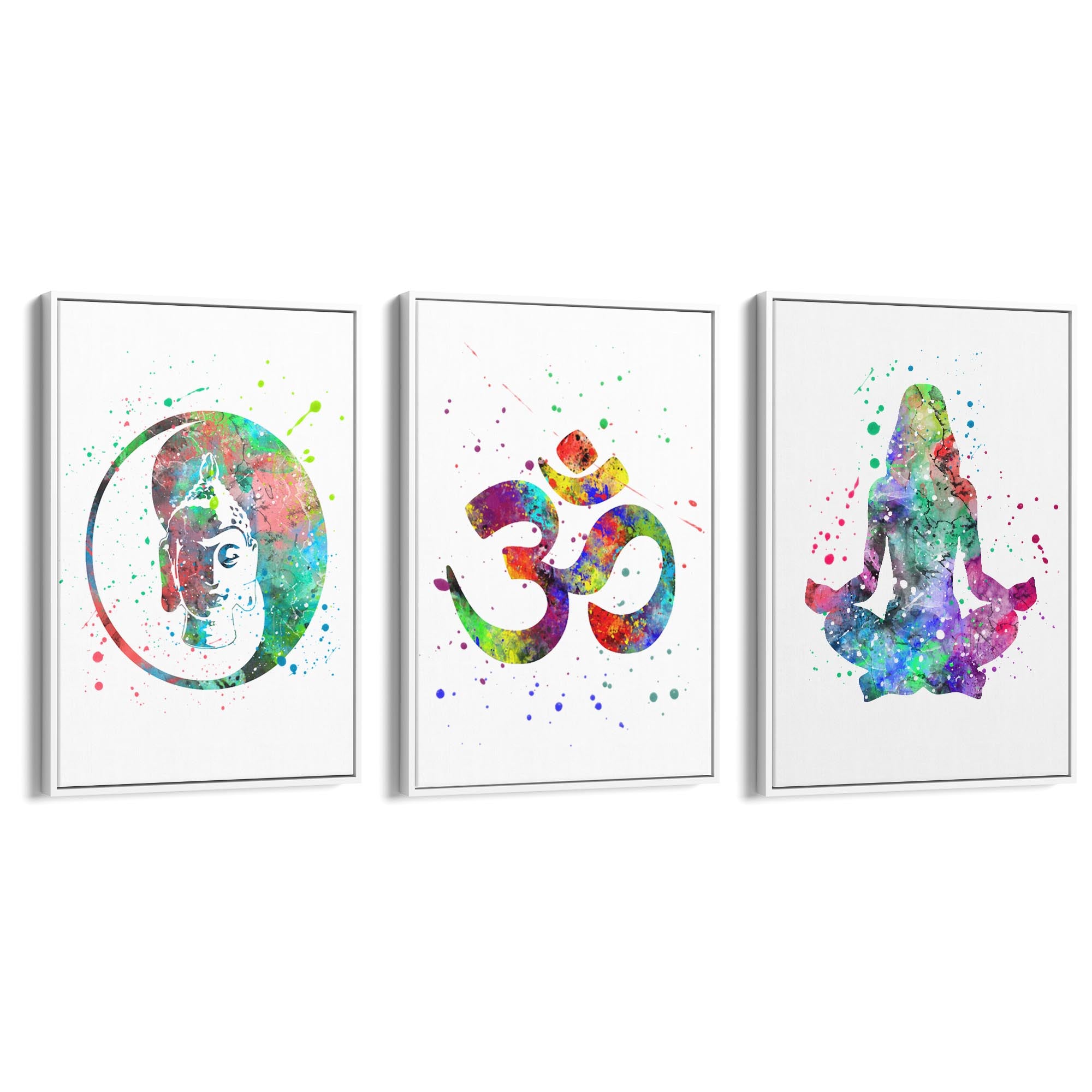 Set of Yoga Studio Watercolour Calming Wall Art