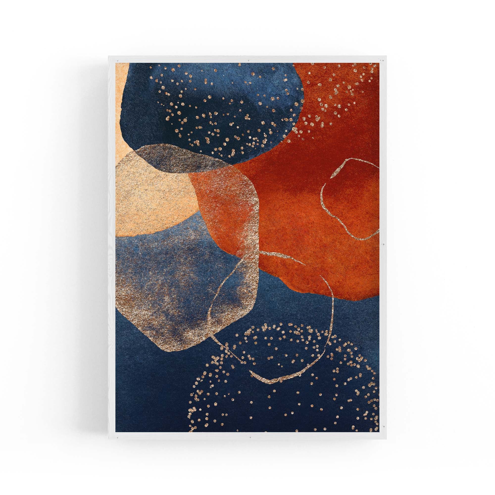 Abstract Modern Watercolour Shapes Painting Wall Art #4