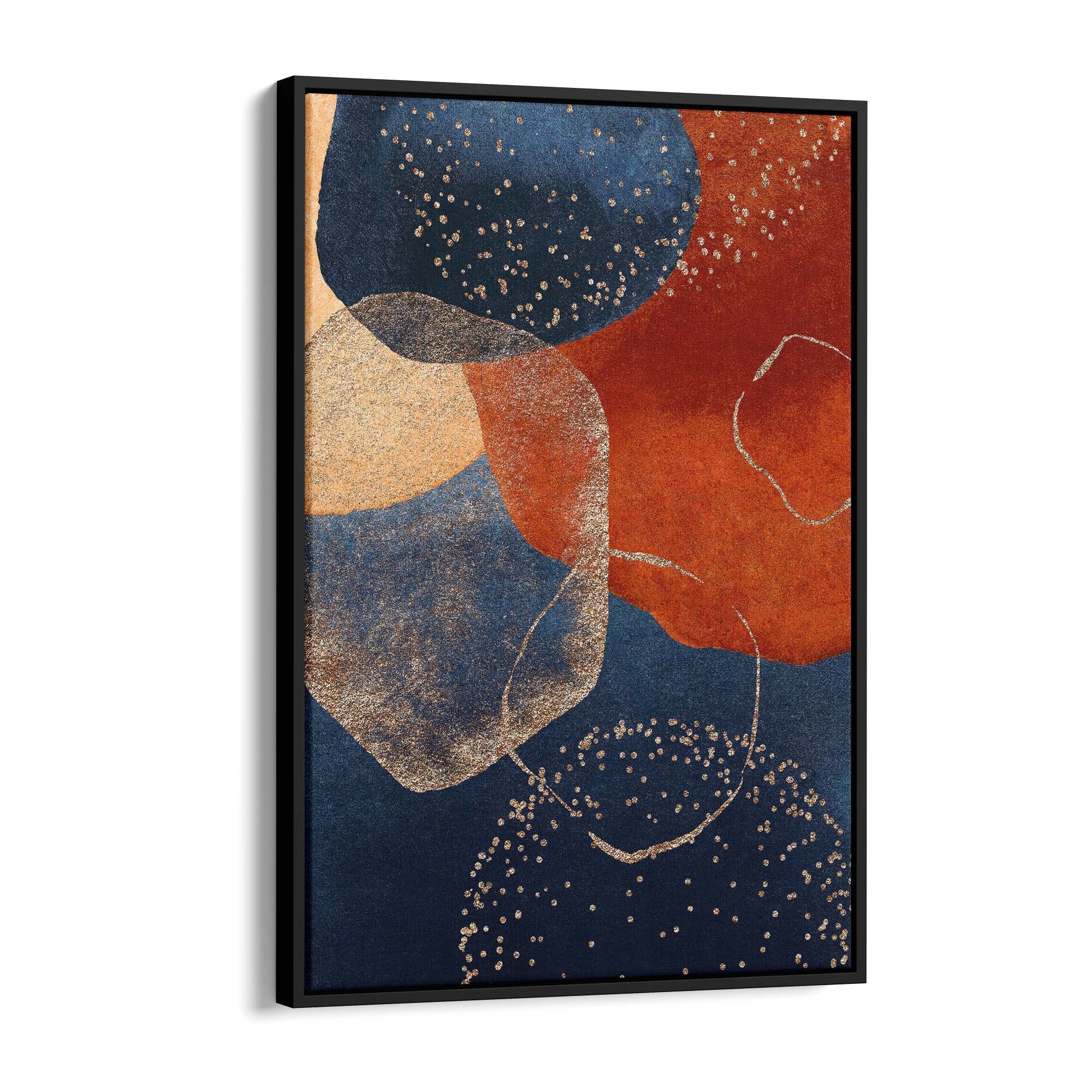 Abstract Modern Watercolour Shapes Painting Wall Art #4