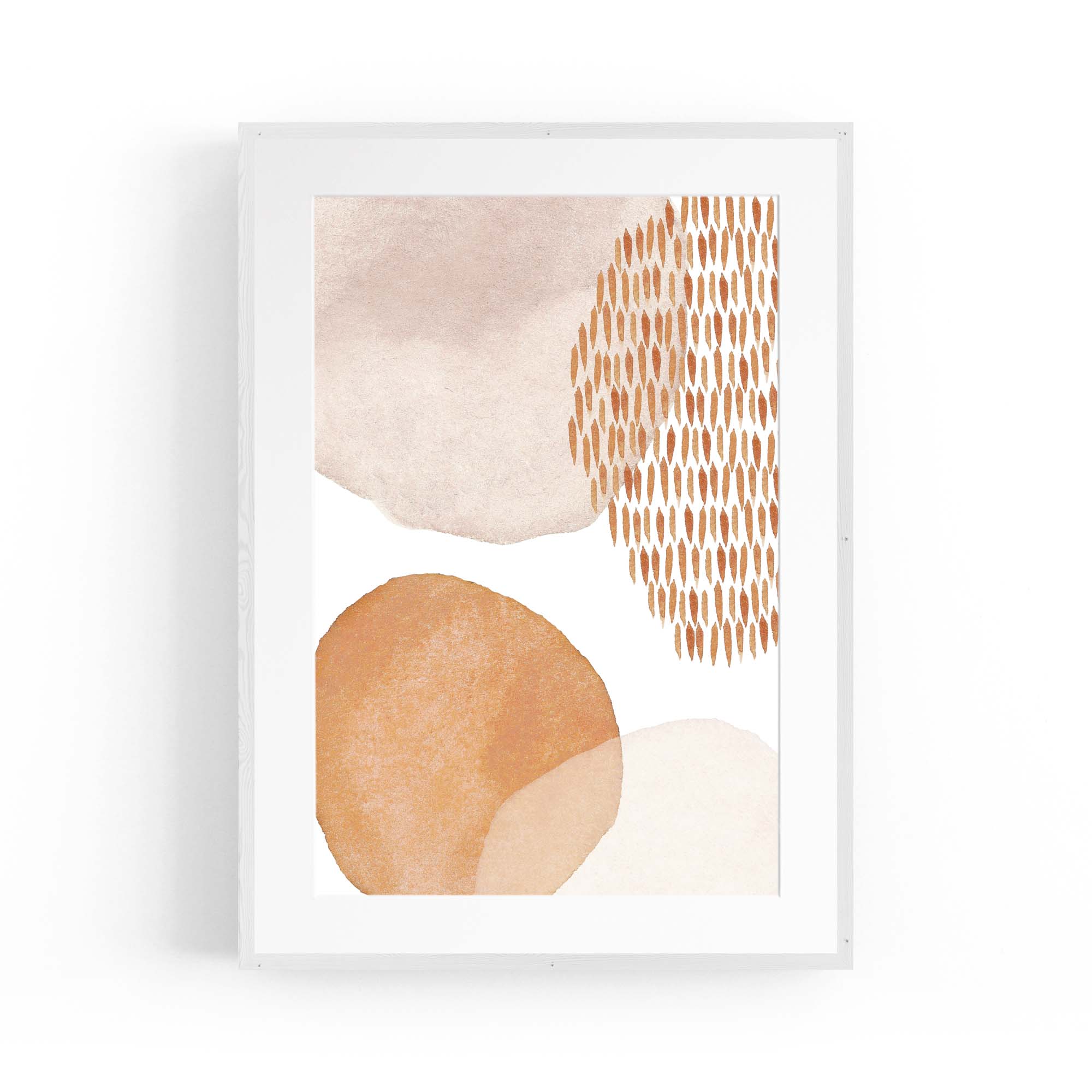 Abstract Modern Watercolour Shapes Painting Wall Art #15