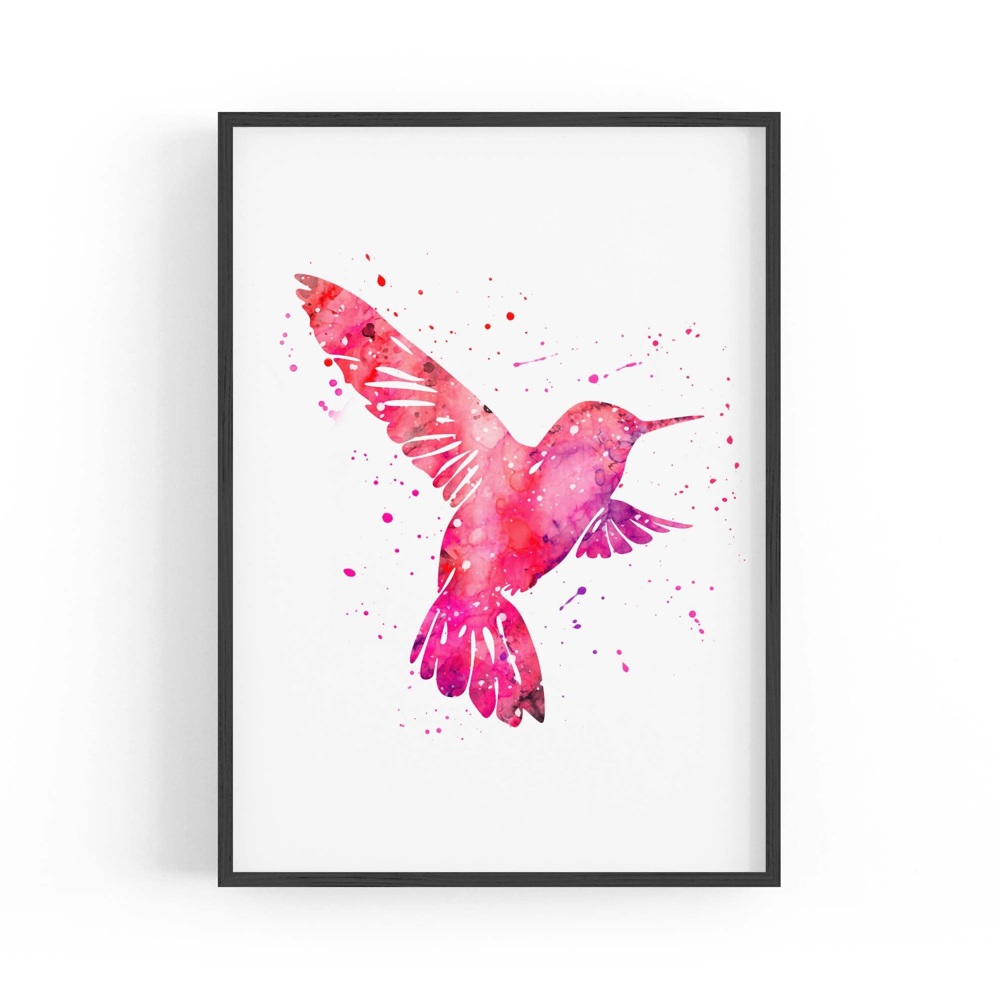Watercolour Hummingbird Bird Nursery Wall Art #3