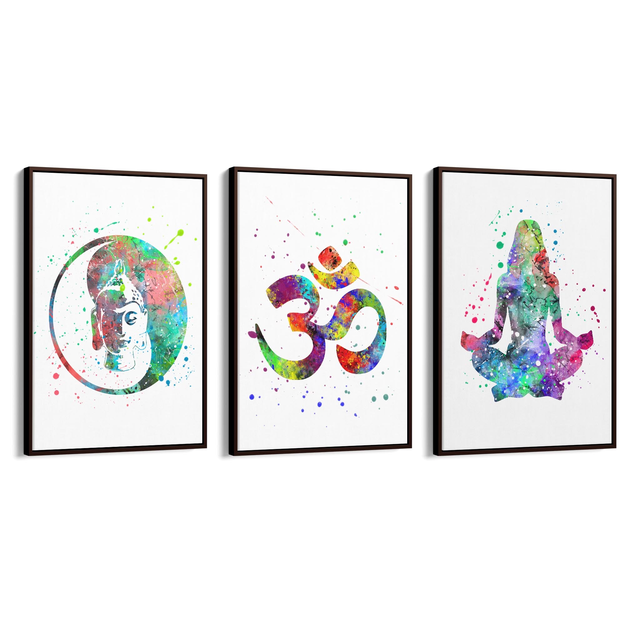 Set of Yoga Studio Watercolour Calming Wall Art