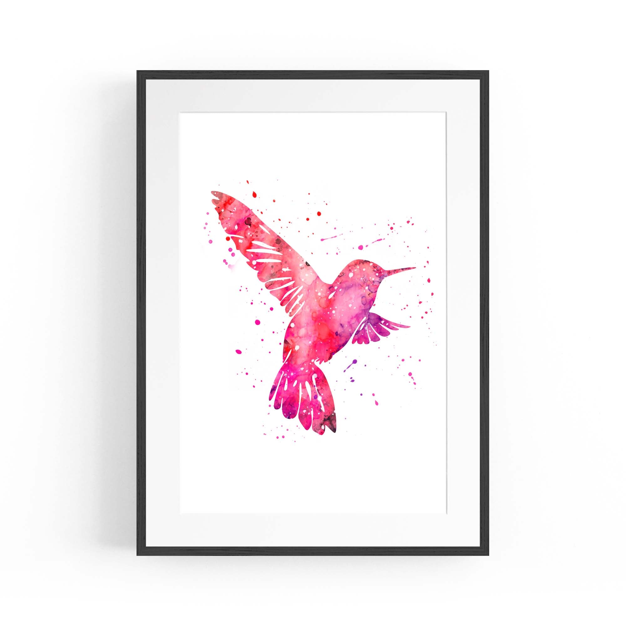 Watercolour Hummingbird Bird Nursery Wall Art #3