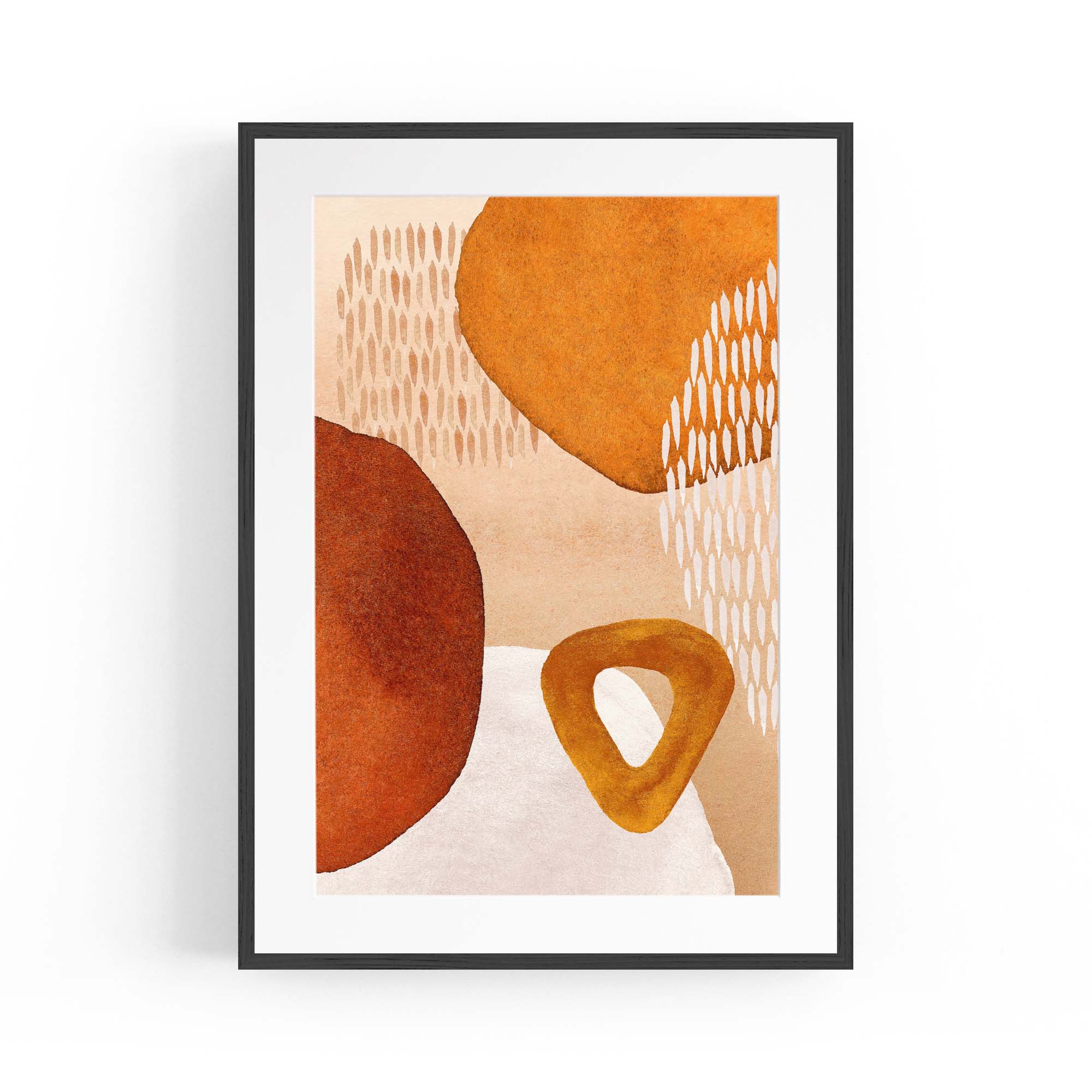 Abstract Modern Watercolour Shapes Painting Wall Art #5