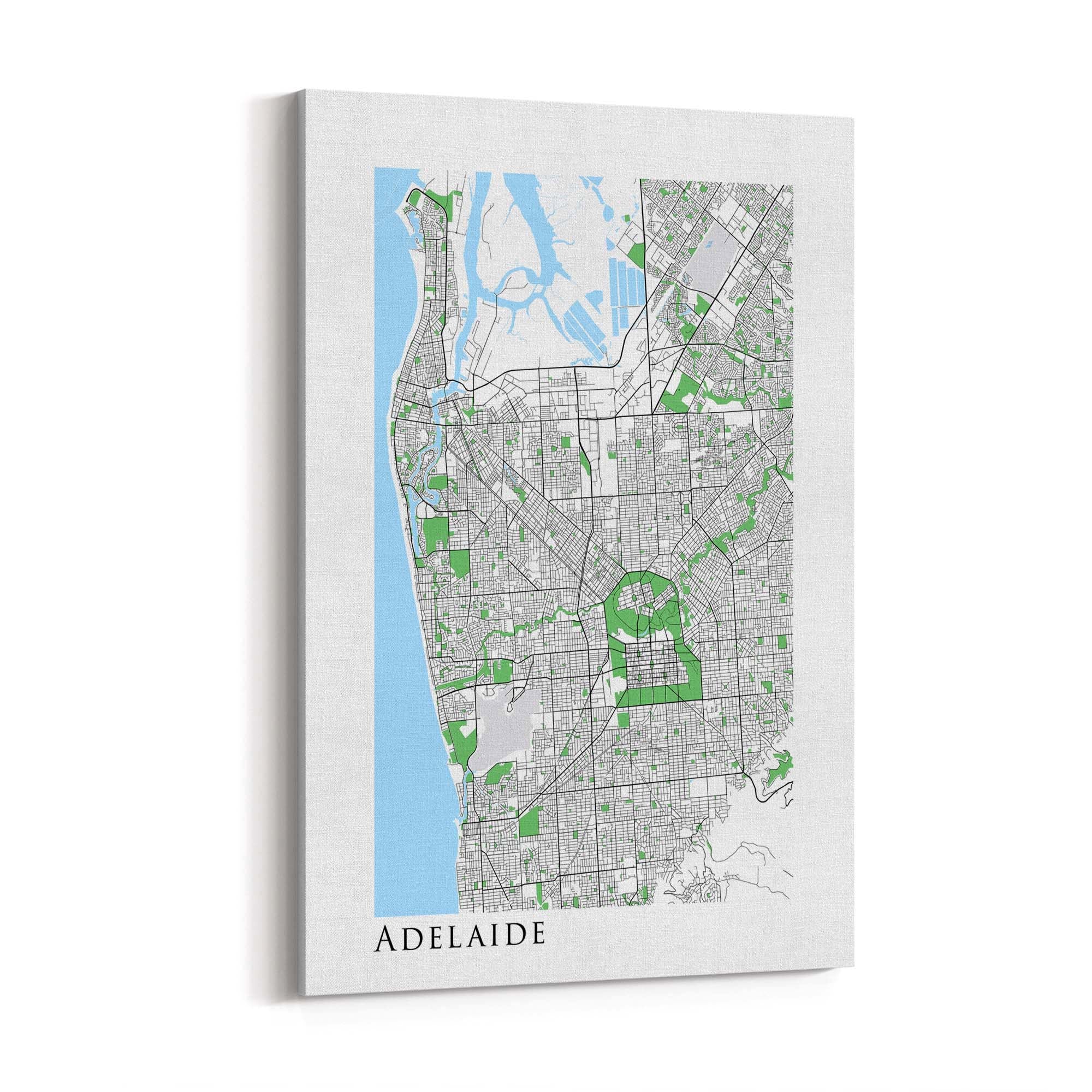 Minimal Adelaide Map South Australia Wall Art