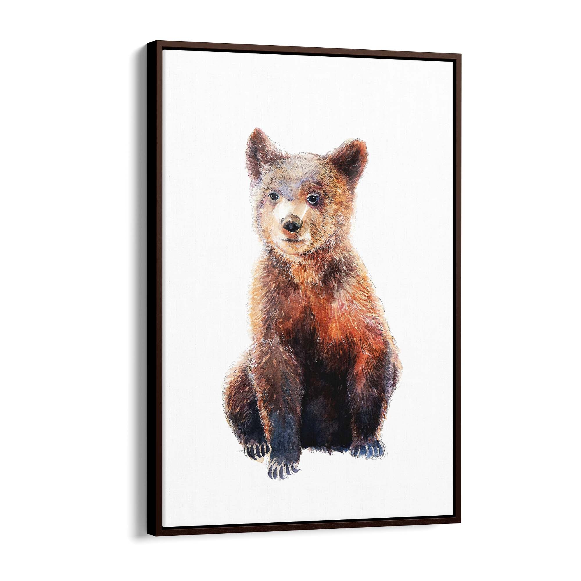 Watercolour Bear Painting Animal Nursery Wall Art