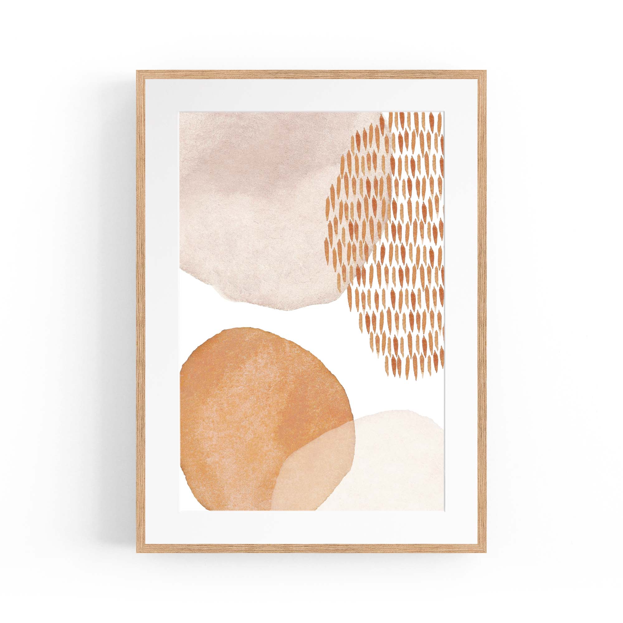 Abstract Modern Watercolour Shapes Painting Wall Art #15