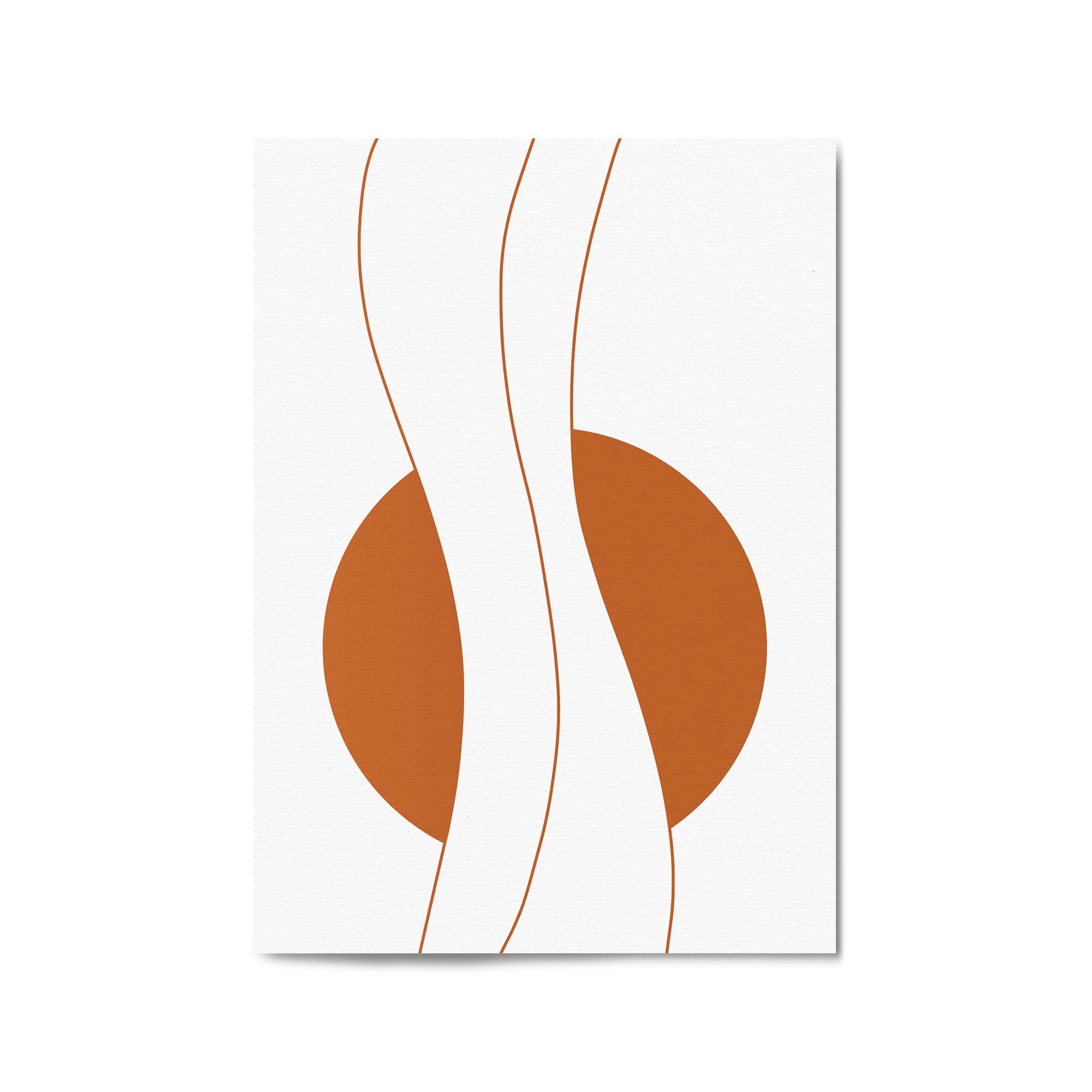 Minimal Waves Line Abstract Wall Art #6