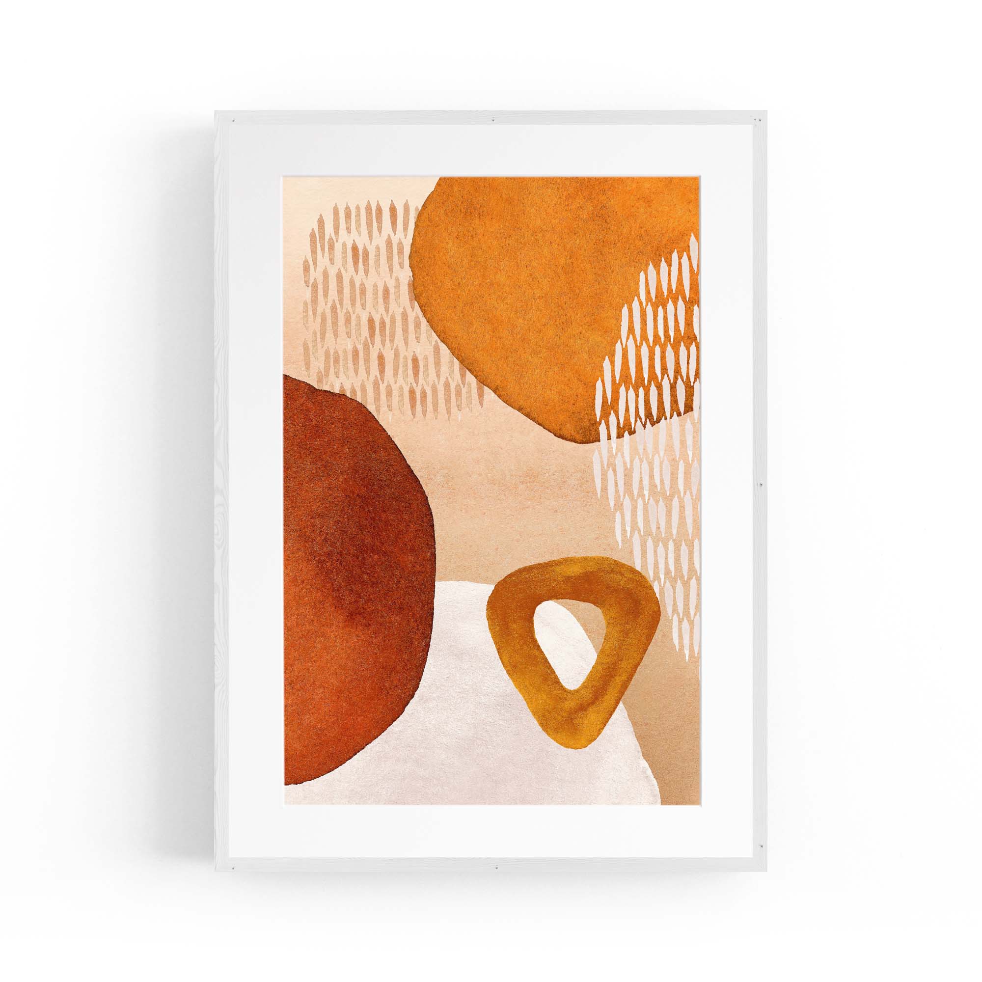 Abstract Modern Watercolour Shapes Painting Wall Art #5