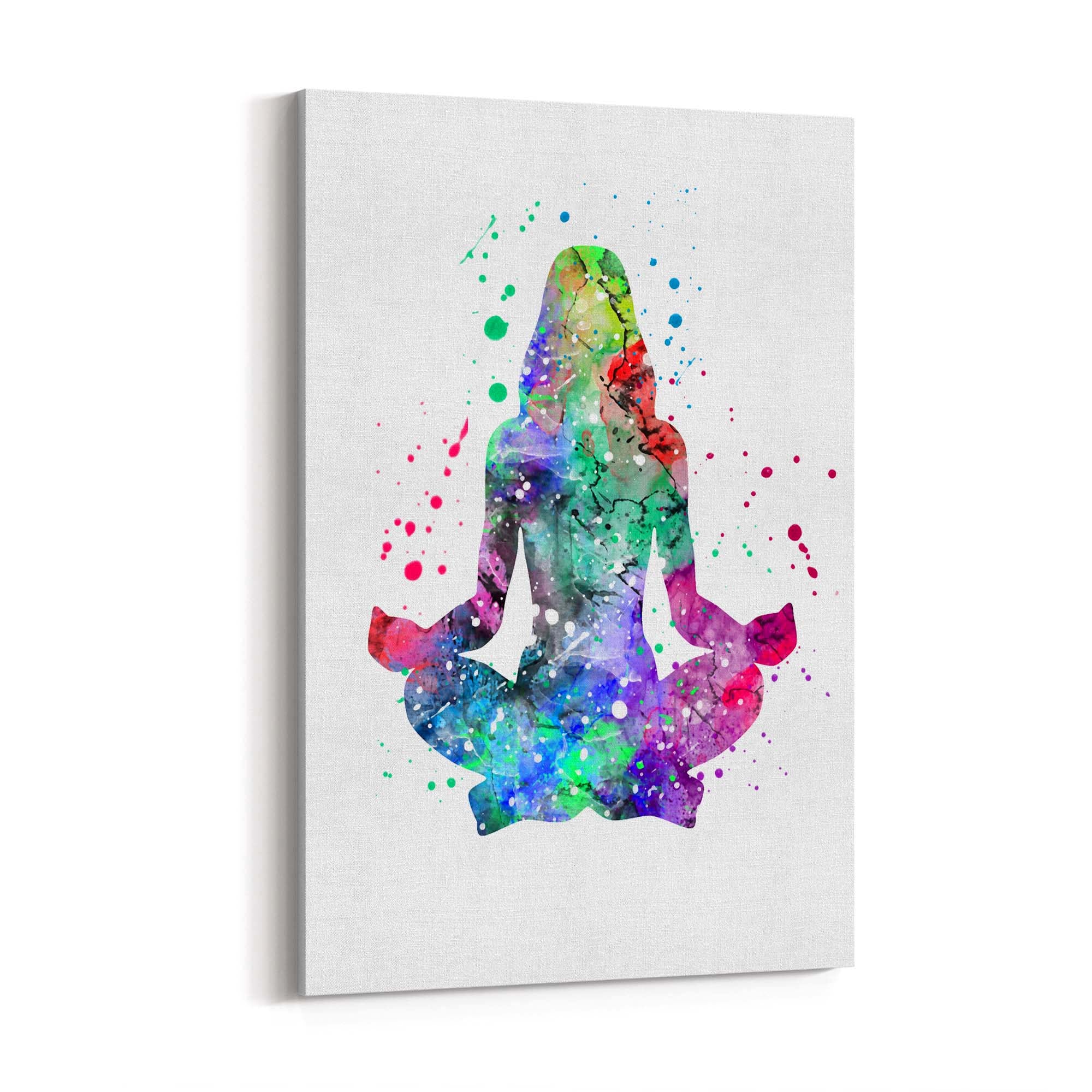 Watercolour Yoga Pose Studio Gift Wall Art