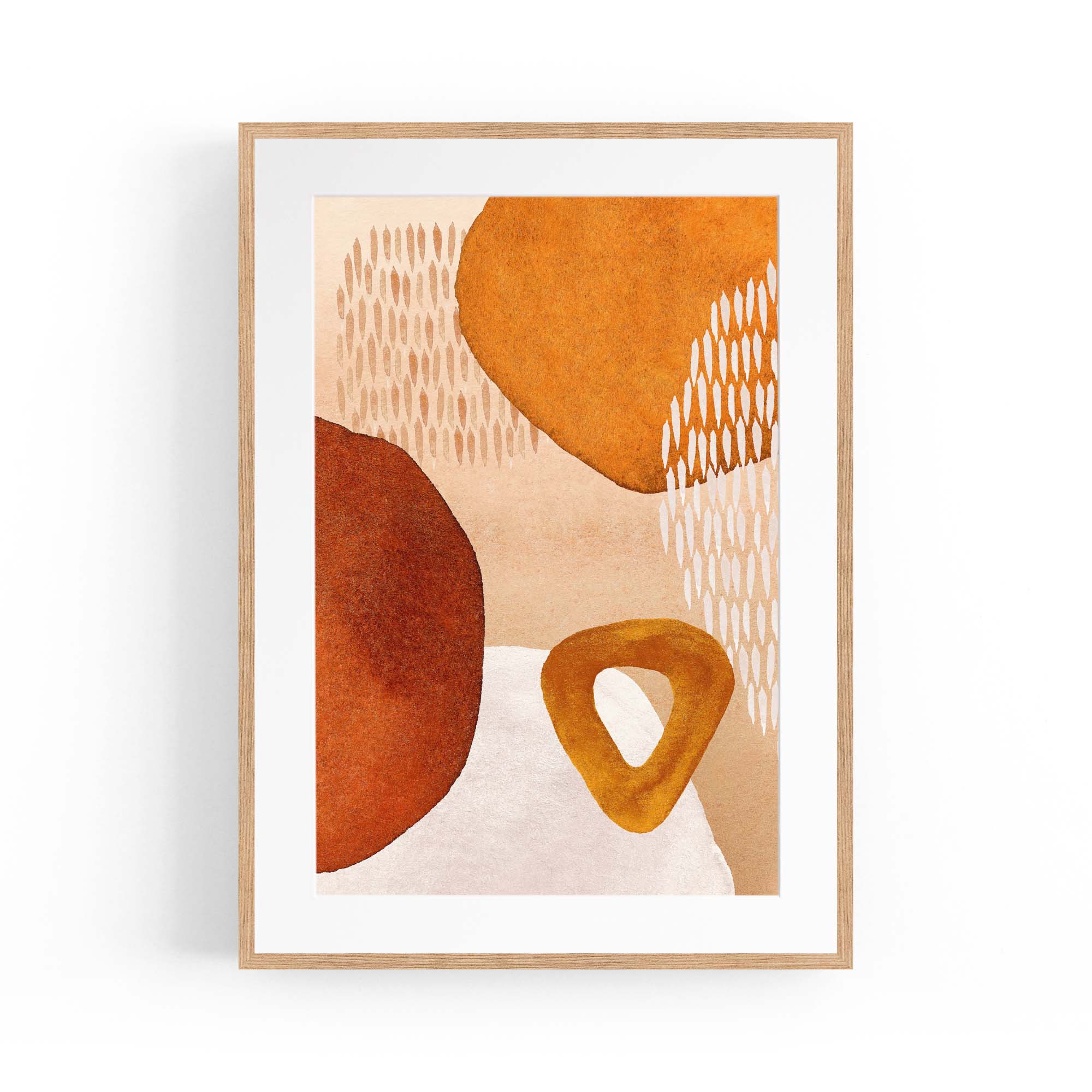 Abstract Modern Watercolour Shapes Painting Wall Art #5