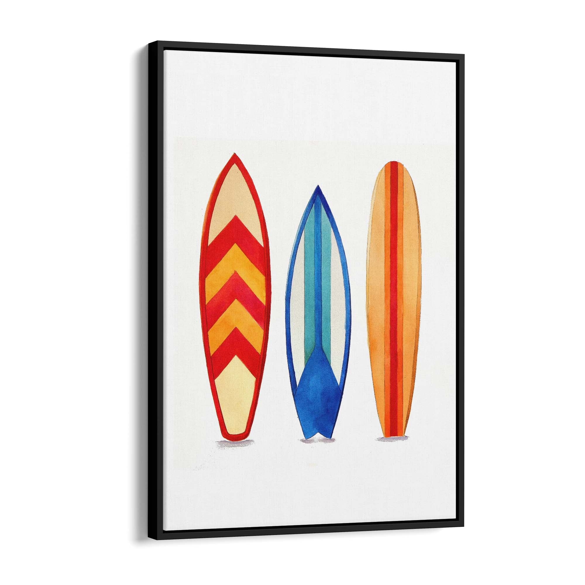 Surfboard Watercolour Australian Surf Wall Art