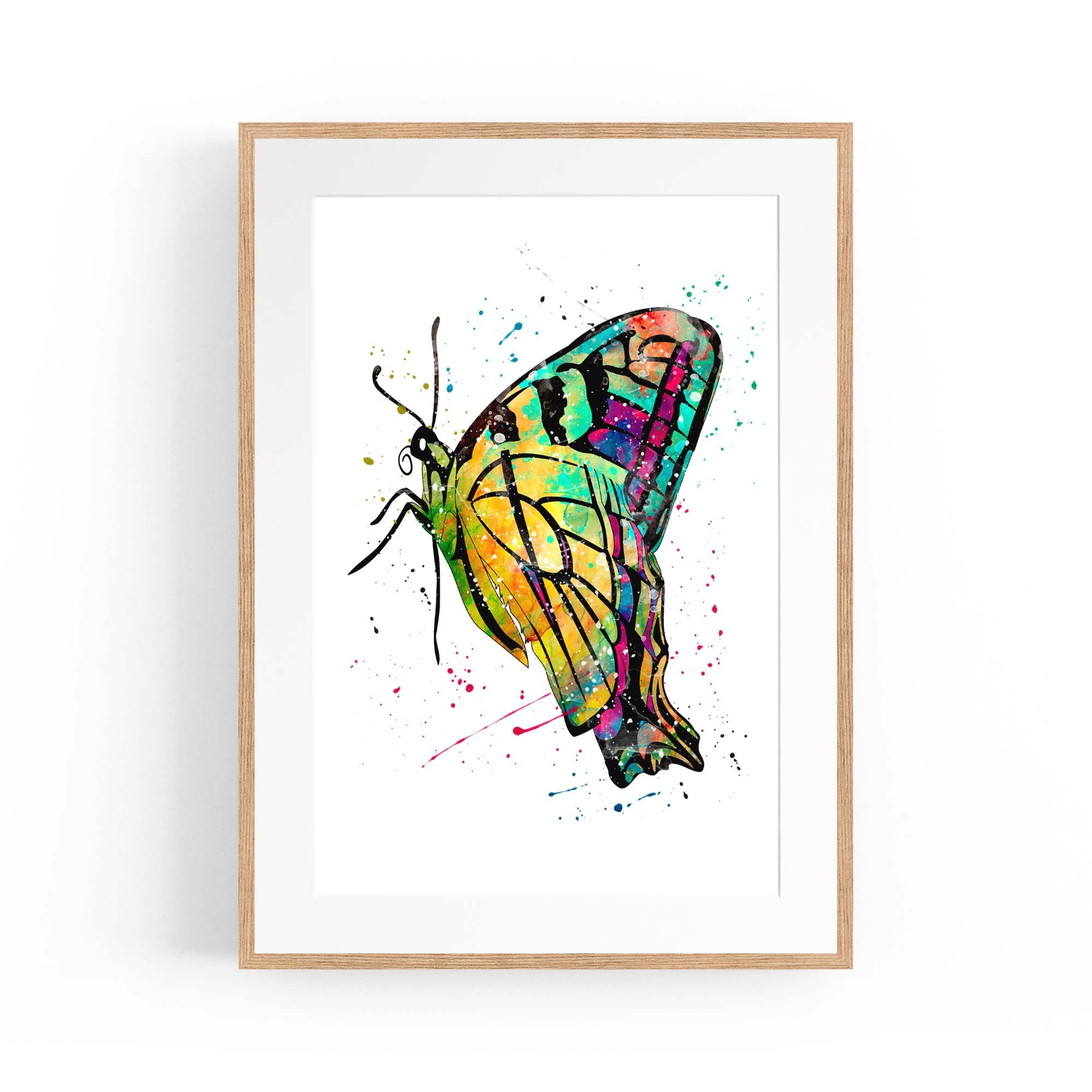 Butterfly Cute Nursery Baby Toddler Wall Art #4