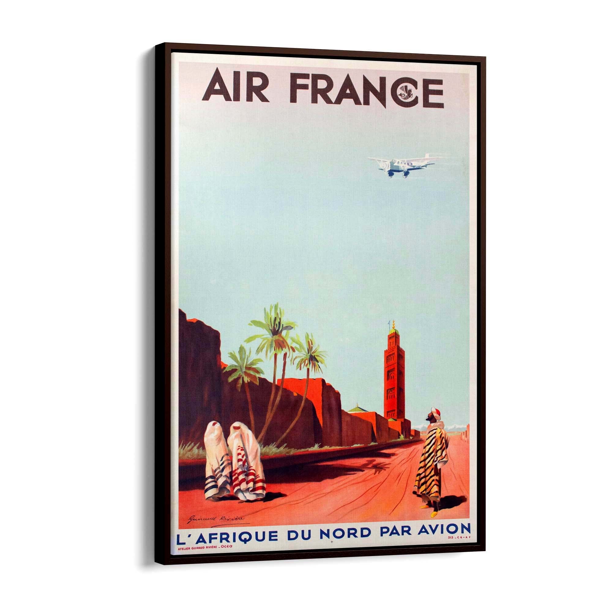 North Africa by Air France Vintage Travel Advert Wall Art