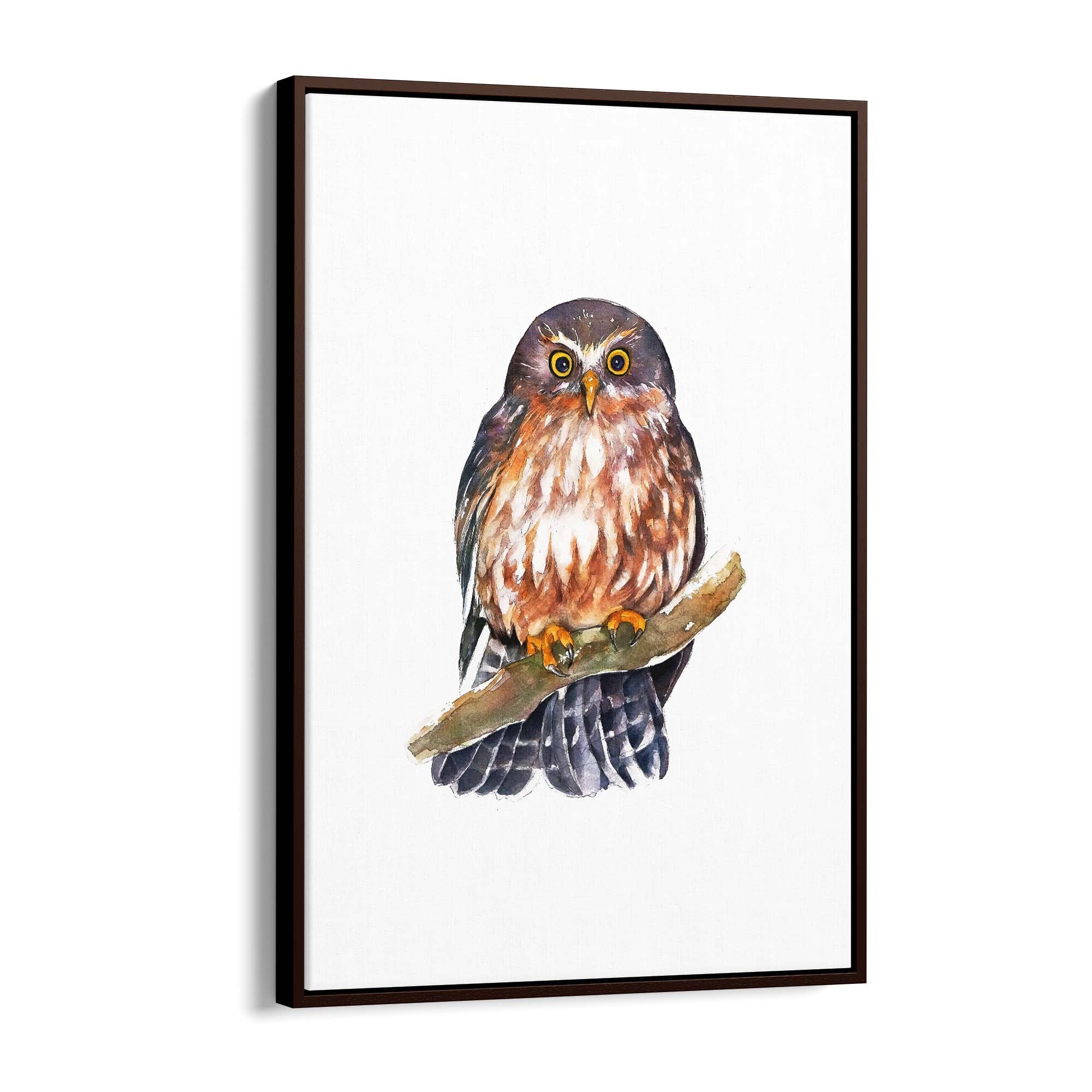 Watercolour Owl Painting Animal Nursery Wall Art