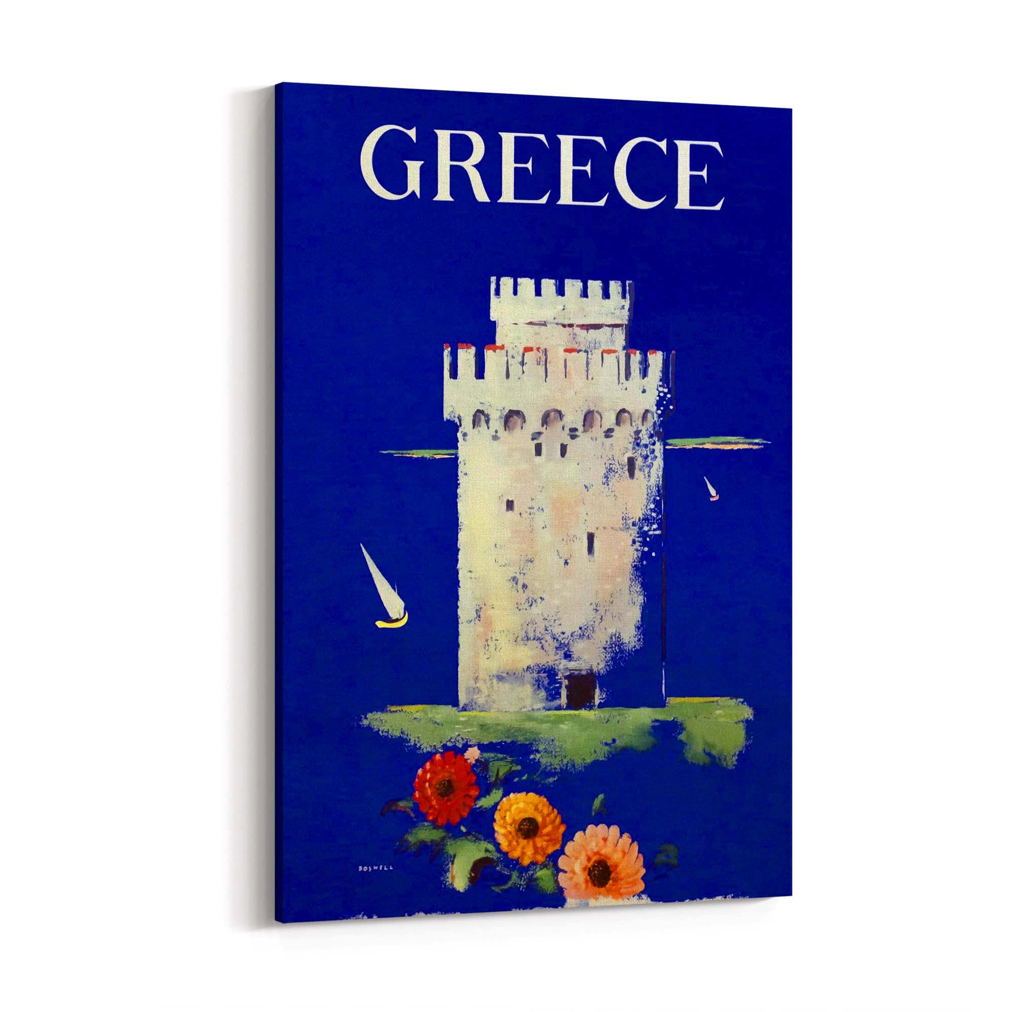 Thessaloniki Greece Vintage Travel Advert Wall Art